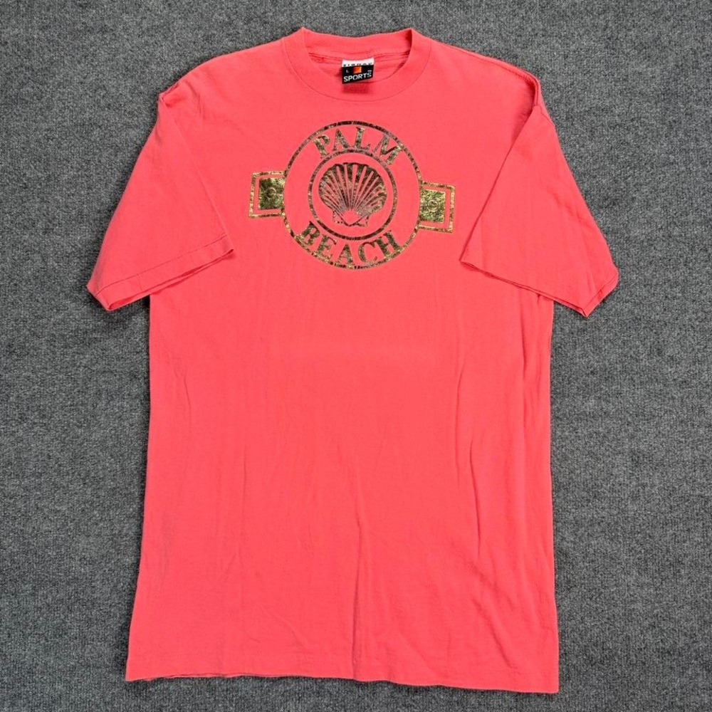 90s palm beach single stitch t shirt size large
